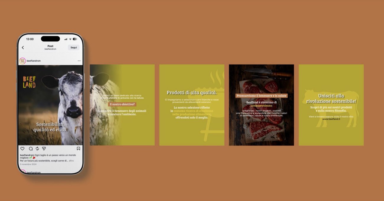 Menù digitale mostrato su smartphone